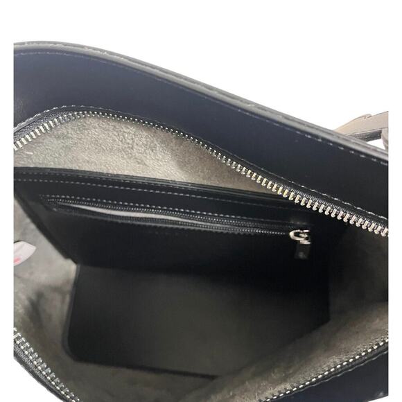 Melie Bianco Black Cecilia Saddle Large Tote Bag - Picture 11 of 14